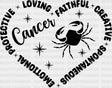 Cancer Heart Design - Zodiacs & Horoscopes Dtf Heat Transfer Adult Unisex S M (10’’) / Dark