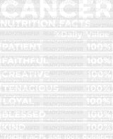 Cancer Nutrition Facts - Zodiacs & Horoscopes Dtf Heat Transfer Adult Unisex S M (10’’) / Light