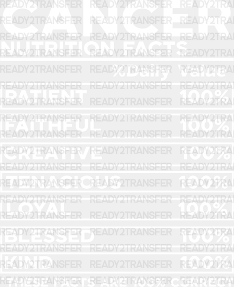 Cancer Nutrition Facts - Zodiacs & Horoscopes Dtf Heat Transfer Adult Unisex S M (10’’) / Light