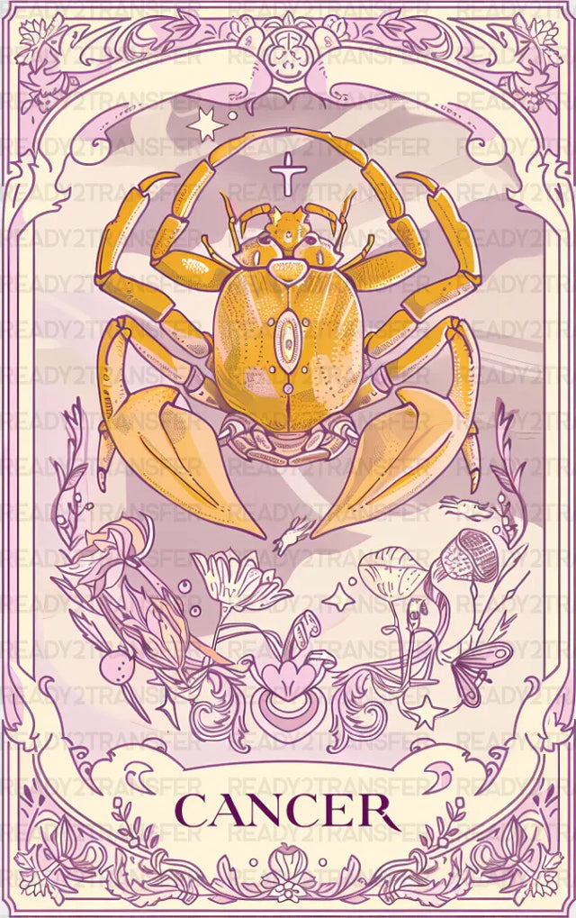 Cancer Tarot Card - Zodiacs & Horoscopes Dtf Transfer
