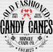 CANDY CANES DTF Transfer ready2transfer Black