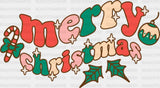 Candy Merry Christmas DTF Transfer ready2transfer
