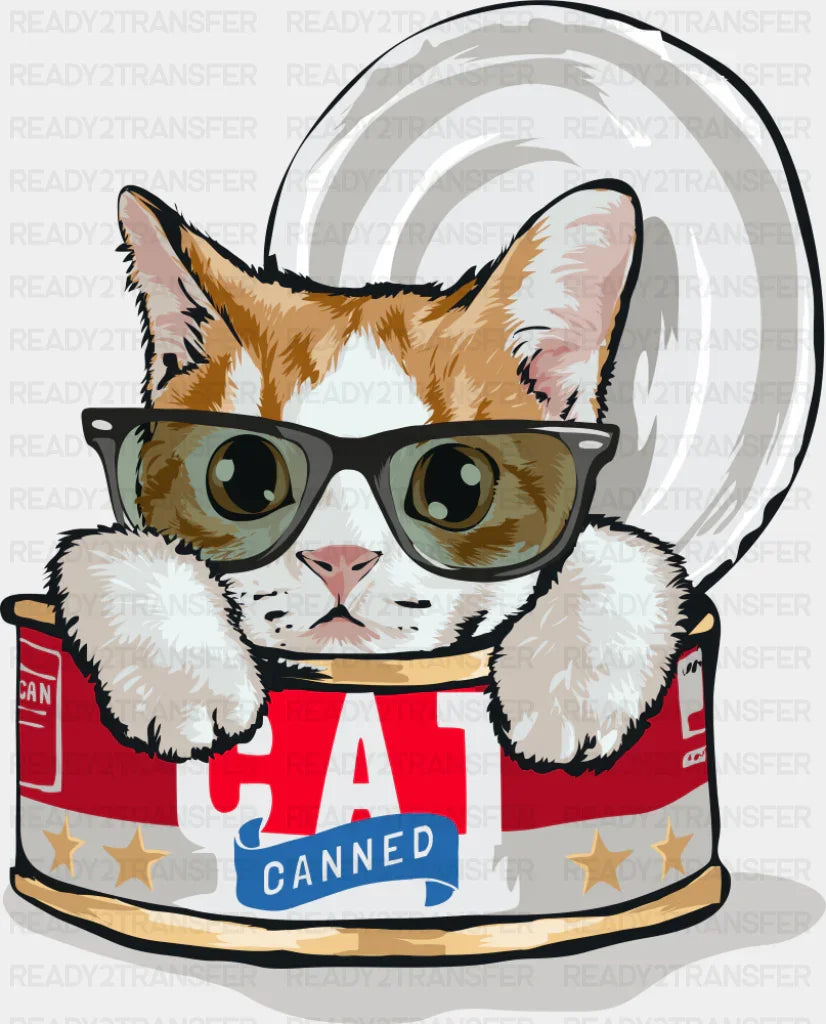 Canned Cat - Cats DTF Transfer