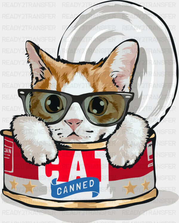 Canned Cat - Cats DTF Transfer