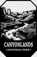 Canyonlands National Park Design - National Parks DTF Transfers ready2transfer Black