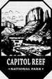 Capitol Reef National Park Design - National Parks DTF Transfers ready2transfer Black