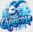 Capricorn Blue And Pink - Zodiacs & Horoscopes Dtf Transfer Adult Unisex S M (10’’) / Color