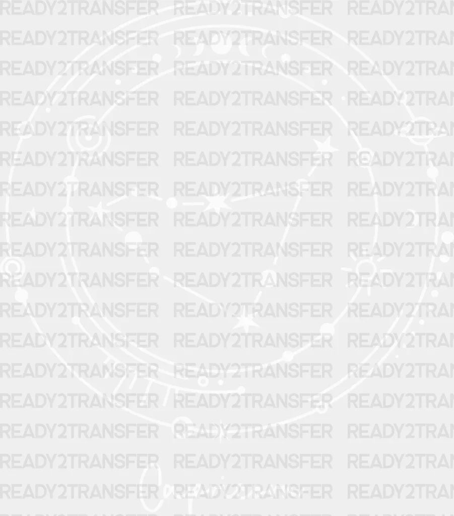 Capricorn Constellation Design - Zodiac Dtf Transfer Adult Unisex S & M (10’’) / Light Color