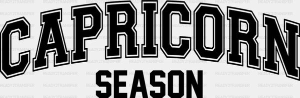 Capricorn Season Retro Design - Zodiacs And Horoscopes DTF Transfer
