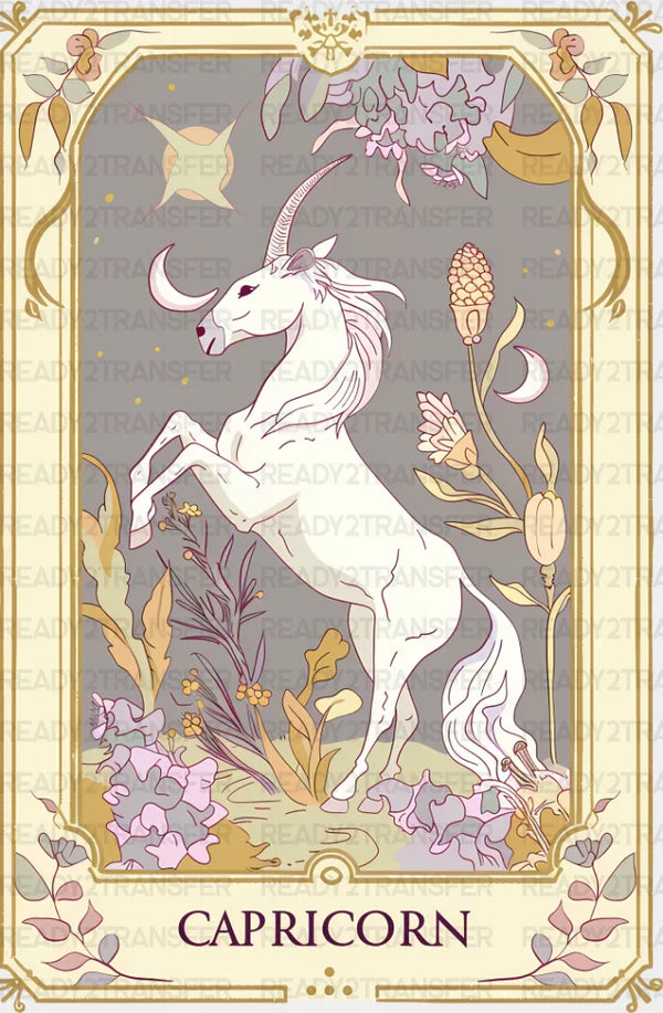 Capricorn Tarot Card - Zodiacs & Horoscopes DTF Transfer
