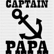 Captain Papa - Boating DTF Transfers ready2transfer Dark Color Design (See Imaging)