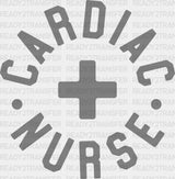 Cardiac Nurse Circle Design - Dtf Transfers