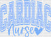 Cardiac Nurse Heart Design - Cardiac Nurse heat transfer ready2transfer Blue