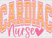 Cardiac Nurse Heart Design - Cardiac Nurse heat transfer ready2transfer Orange-Pink