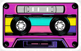 Cassette Tape - Minimal UV Sticker Permanent UV DTF Decal