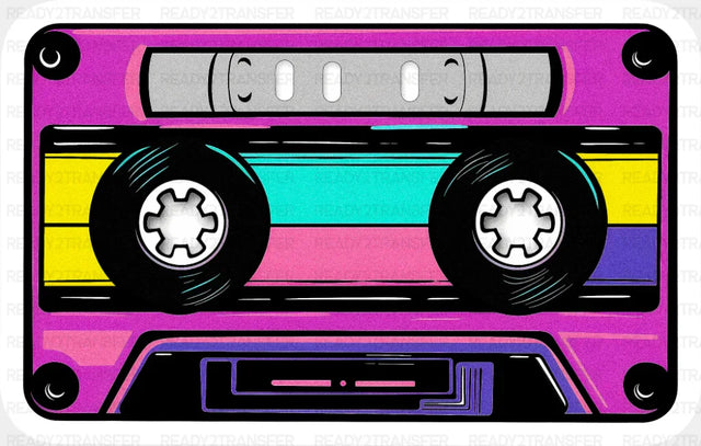 Cassette Tape - Minimal UV Sticker Permanent UV DTF Decal