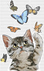 Cat Catching Butterflies - Cats DTF Transfer