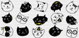 Cat Drawings - Cats Cup Wrap UV Sticker Permanent UV DTF Decal