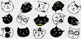 Cat Drawings - Cats Cup Wrap UV Sticker Permanent UV DTF Decal