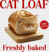 Cat Loaf Freshly Baked - Cats DTF Transfer ready2transfer