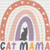 Cat Mama Rainbow Mother’s Day Dtf Heat Transfer Design Mom