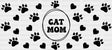 Cat Mom Circular Dark Design - Pets Cup Wrap Uv Sticker Permanent Dtf Decal