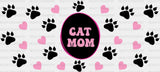 Cat Mom Circular Design - Pets Cup Wrap Uv Sticker Permanent Dtf Decal