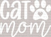 Cat Mom Mother's Day DTF Heat Transfer, Mama Design, Mom DTF ready2transfer White