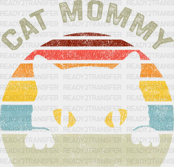 Cat Mommy Colorful Design - Cats Iron On DTF Transfer