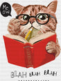 Cat Reading A Book - Cats DTF Transfer