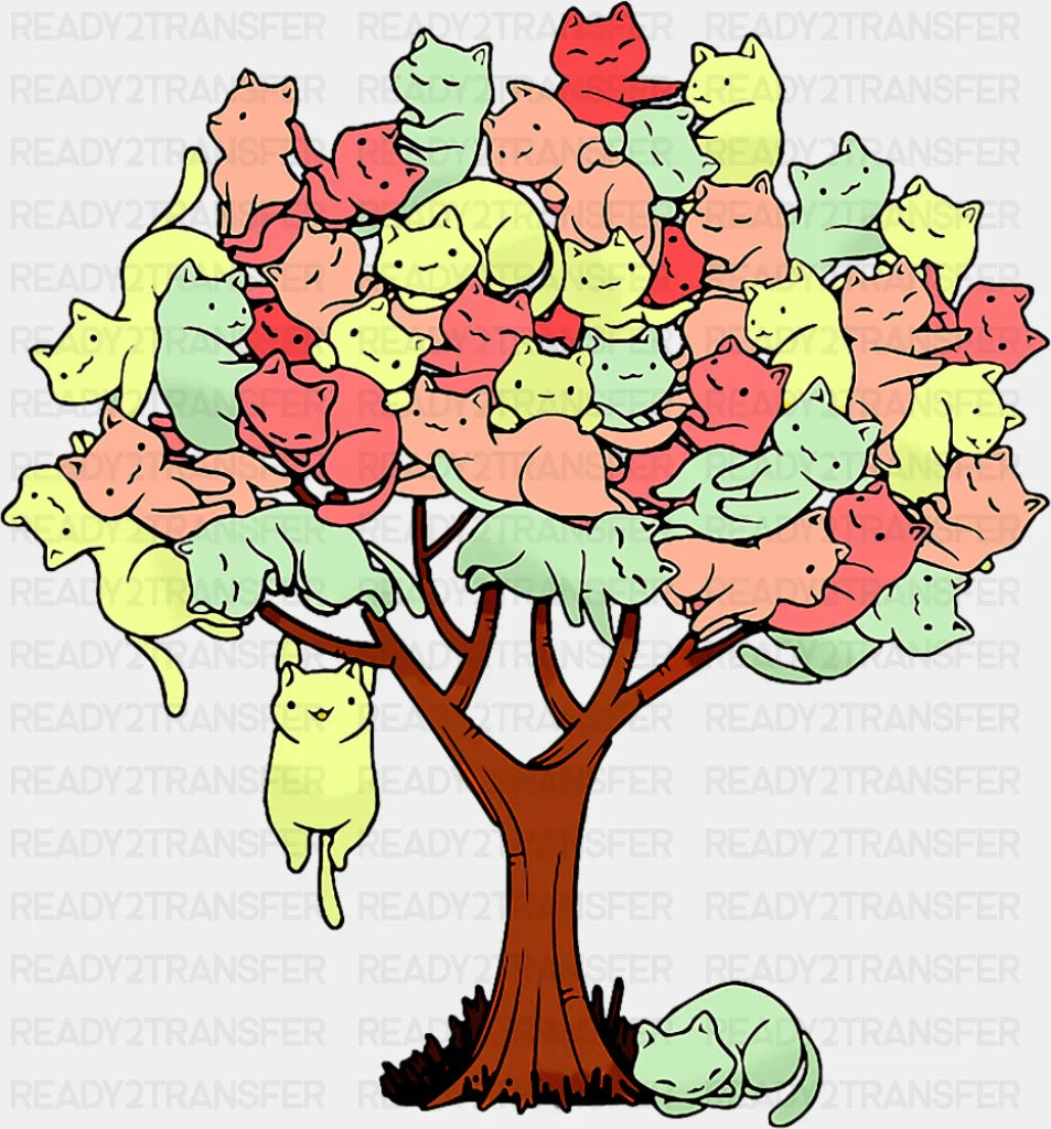 Cat Tree - Cats DTF Transfer