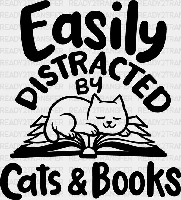 Cats And Books - Reading DTF Heat Transfer