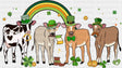 Cattle Rainbow Design - St. Patrick’s Day DTF Transfer
