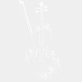 Cello & Flowers - Music DTF Transfers ready2transfer Light Color Design (See Imaging)