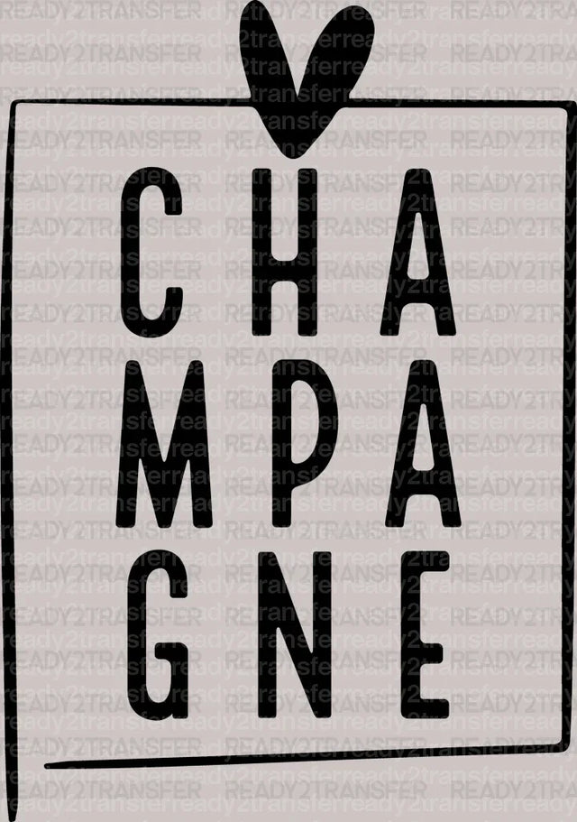CHAMPAGNE DTF Transfer ready2transfer