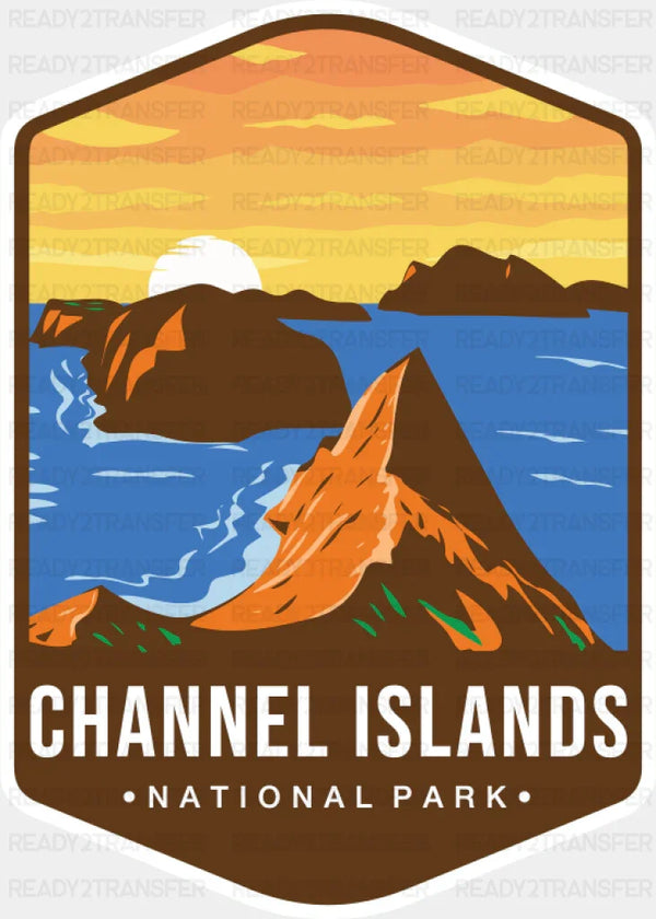 Channel Islands National Park Colorful Design - National Parks DTF Transfer