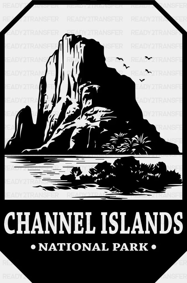 Channel Islands National Park Design - Parks Dtf Transfers Adult Unisex S & M (10’) / Black