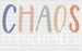 Chaos Coordinator DTF Transfer ready2transfer White