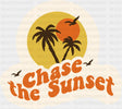 Chase The Sunset - Minimal UV Sticker Permanent UV DTF Decal
