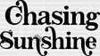 Chasing Sunshine Summer Dtf Transfer Adult Unisex - S & M (10’) / Black