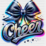 Cheer Black Ribbon - Cheerleading DTF Transfers ready2transfer
