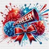 Cheer Blue & Red - Cheerleading DTF Transfers ready2transfer