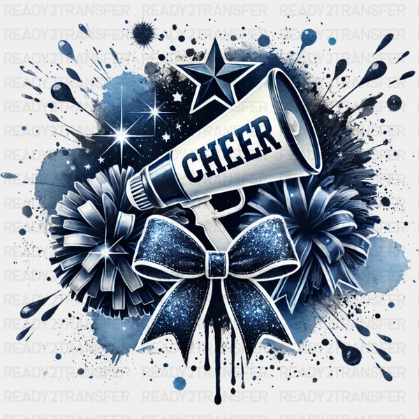 Cheer Dark Blue Megaphone - Cheerleading DTF Transfers