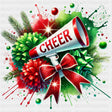 Cheer Green & Red - Cheerleading DTF Transfers ready2transfer
