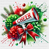 Cheer Green & Red - Cheerleading DTF Transfers ready2transfer