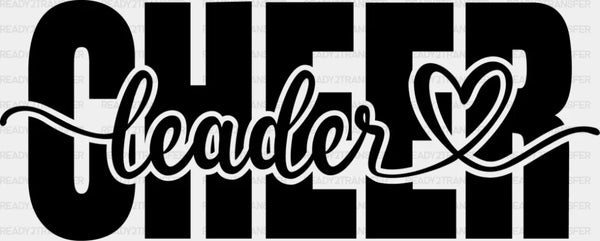 Cheerleader Heart Design - Cheerleader DTF Heat Transfer
