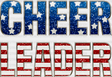 Cheerleader Us Flag Design - Dtf Heat Transfer