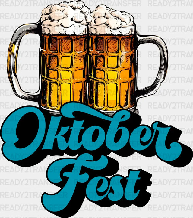 Cheers Oktoberfest Design Dtf Transfer Adult Unisex - S & M (10’) / Black
