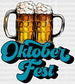 Cheers Oktoberfest Design Oktoberfest DTF Transfer ready2transfer White