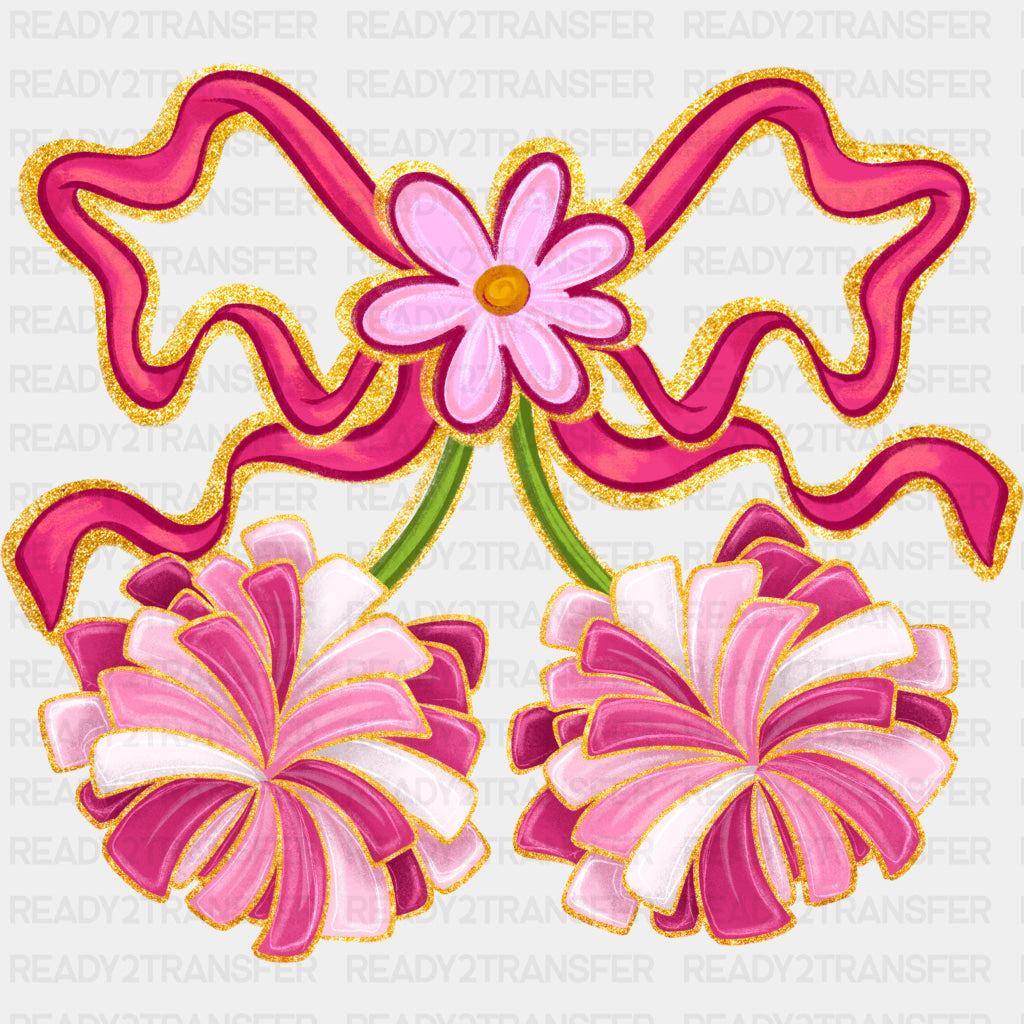 Cherry Pom Poms - Cheerleading DTF Transfers ready2transfer